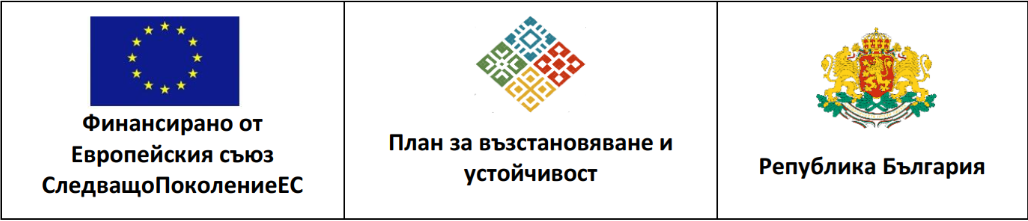 Funded by the European Union, NextGenerationEU, Recovery and Resilience Plan of the Republic of Bulgaria